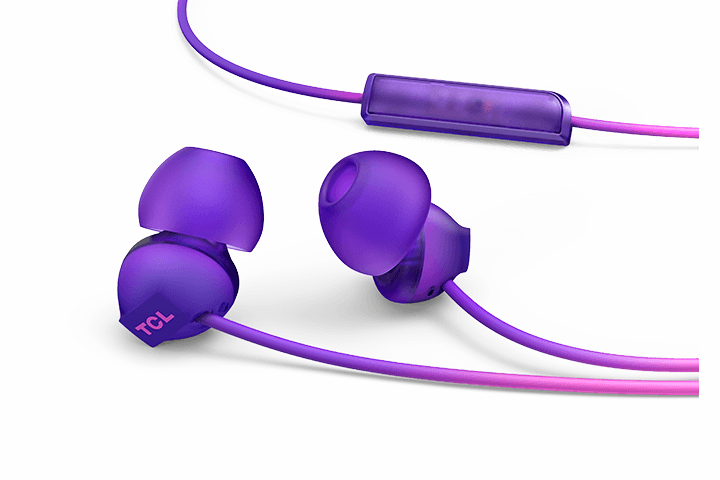 TCL Sunrise Purple In-ear Headphones with Mic - SOCL300PP - Image 5