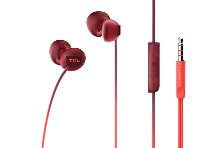 TCL Sunset Orange In-ear Headphones with Mic - SOCL300OR - Image 4