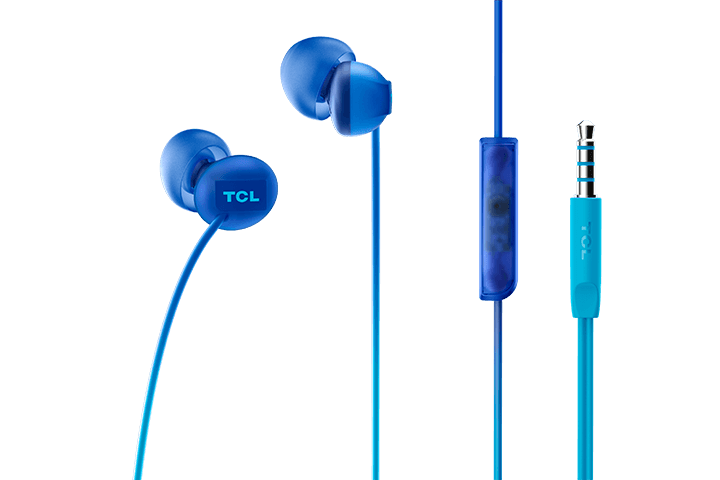 TCL Ocean Blue In-ear Headphones with Mic - SOCL300BL - Image 4